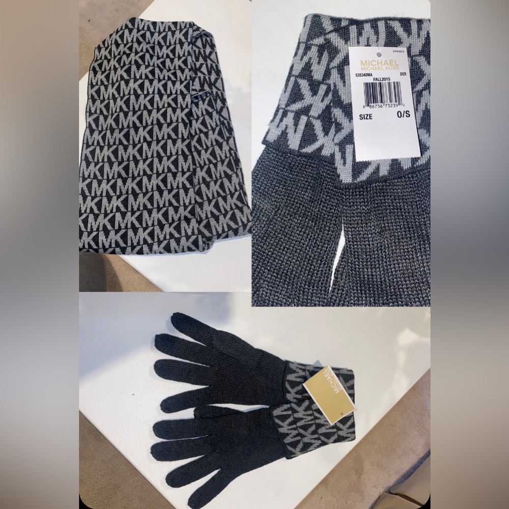 BUNDLE ! MK gloves and scarf